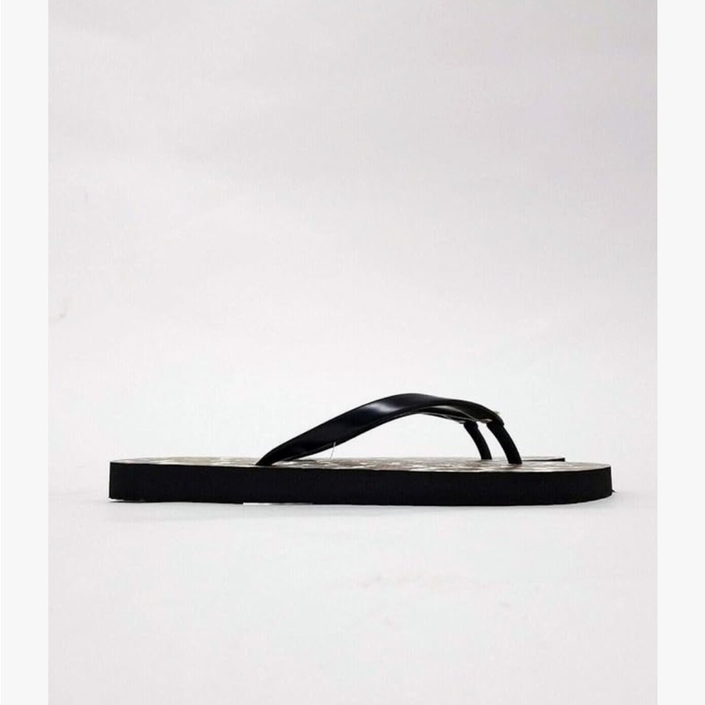 Tory Burch Shoes | NEW Black Brown Animal Leopard Print Thin Flip-Flop US Sz 6 - Picture 3 of 10